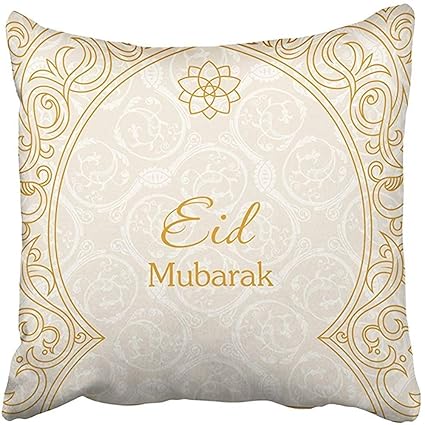 Amazon Com Yunnstr0u Throw Pillow Cover Square 18x18 Inches Eid