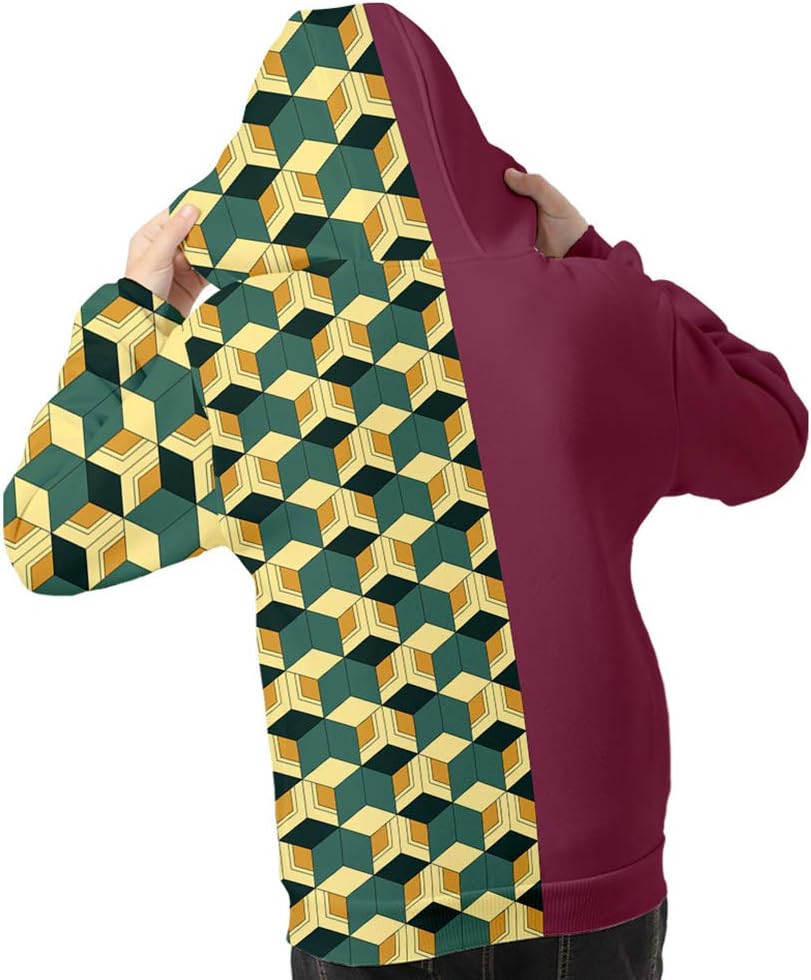 鬼滅の刃 水柱 富岡義勇 きめつのやいば とみおかぎゆう キッズ用 コスプレ アニメ風プリント ポリエステパーカー