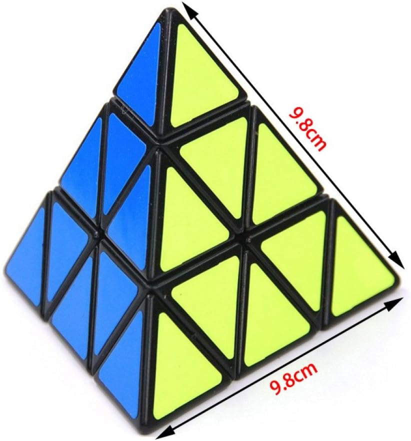 Rubik's Magic Pyraminx Pyramid Triangle Speed Cube Puzzle Stickerless, Black