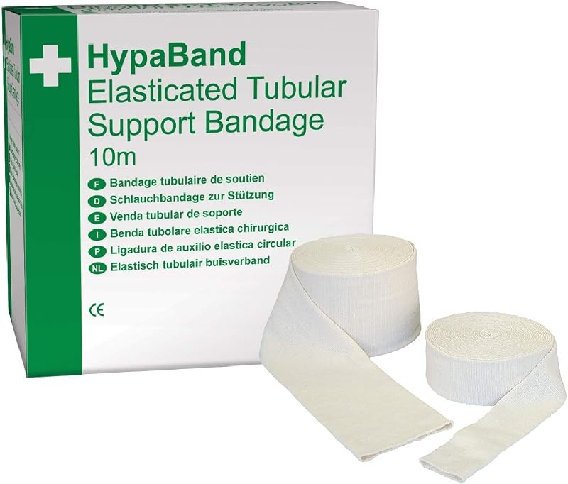 Safety First Aid Group HypaBand Tubular Support Bandage White 10m 10cm F Large