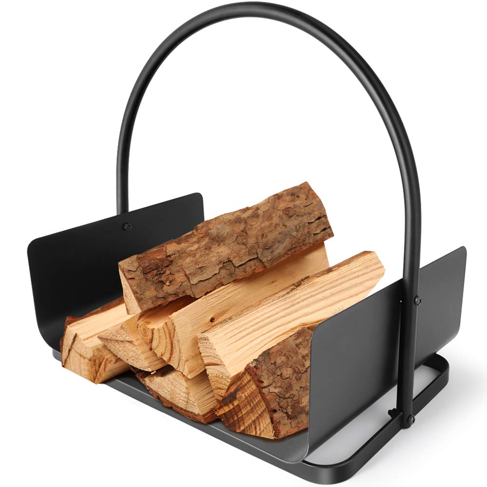 Amagabeli Fireplace Log Holder 17 x 12 x 17inch Firewood Black eBay