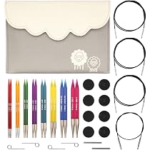 Kit de Agulhas para Tricô Circulares intercambiáveis Deluxe