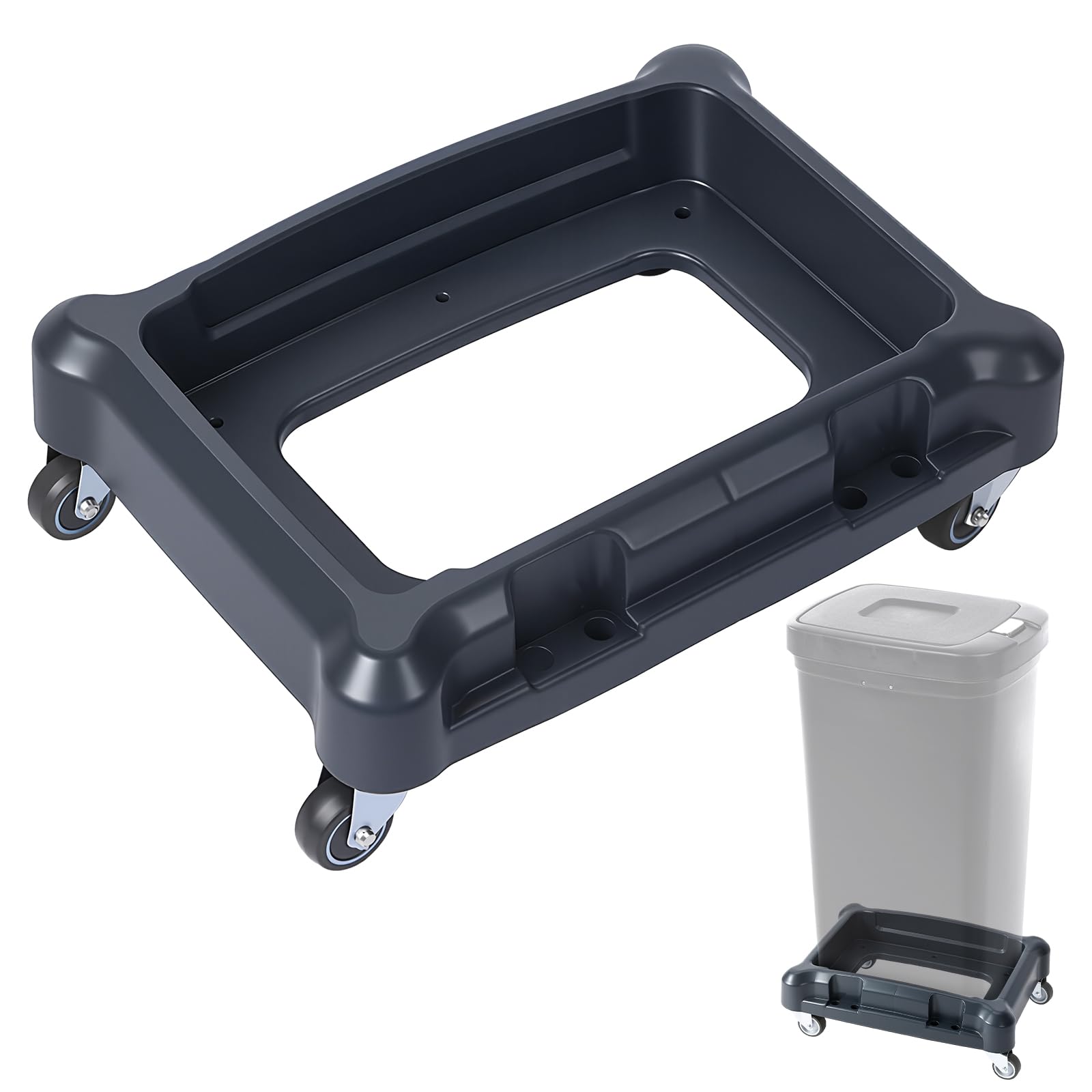 Photo 1 of ** Missing wheels**
BrightRow Rolling Trash Can Dolly Base with Wheels Fits 10-15 Gallon (40-60l) Rectangular Trash Can Roller Base for House Offices Warehouses Airports Commercial Environment