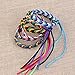 Tinksky 9pcs Handmade Colorful Braided Bracelets Thread Wrist Ankle Bracelets (Random Color)