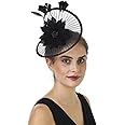 Lucky Leaf Girl Lady Hat Headwear Organza Church Feather Clip Fascinators Hat Wedding Party Cap for Women