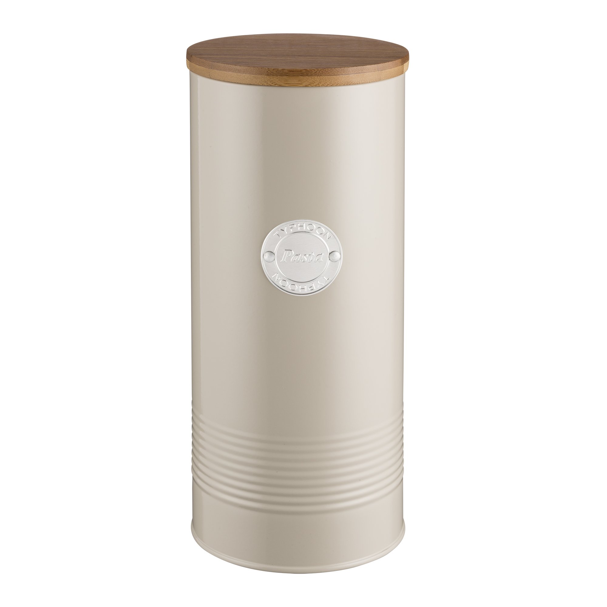 Typhoon Living Cream 2.5 L Pasta Storage Canister with Bamboo Fibre Lid