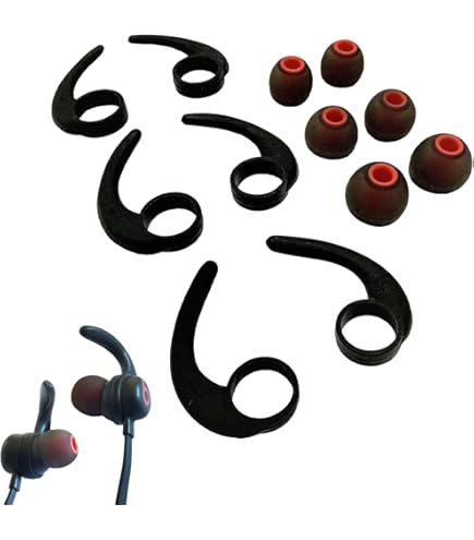 Puntas De Silicona Con Gancho Para Auriculares Intraurales: 3 Pares (tallas S/M/L), Compatibles Con AKG, Sony, Jaybird