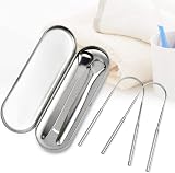 MORGLES Stainless Steel Tongue Scraper 4 Pack for Fresh Breath view 6