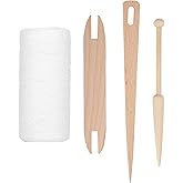 Weaving Thread, Cotton Thread Rug Yarn Loom Warp Thread with 3 Accessories, for Weaving: Carpet, Tapestry, Rug, Blanket or Pa