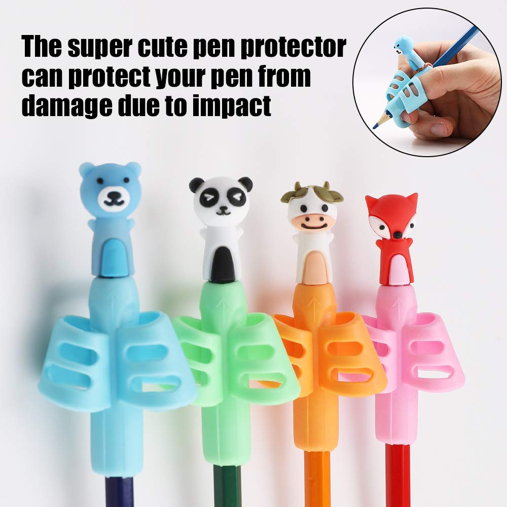 10 Pieces Pencil Finger Pen Grips for Children Adults Holder Posture