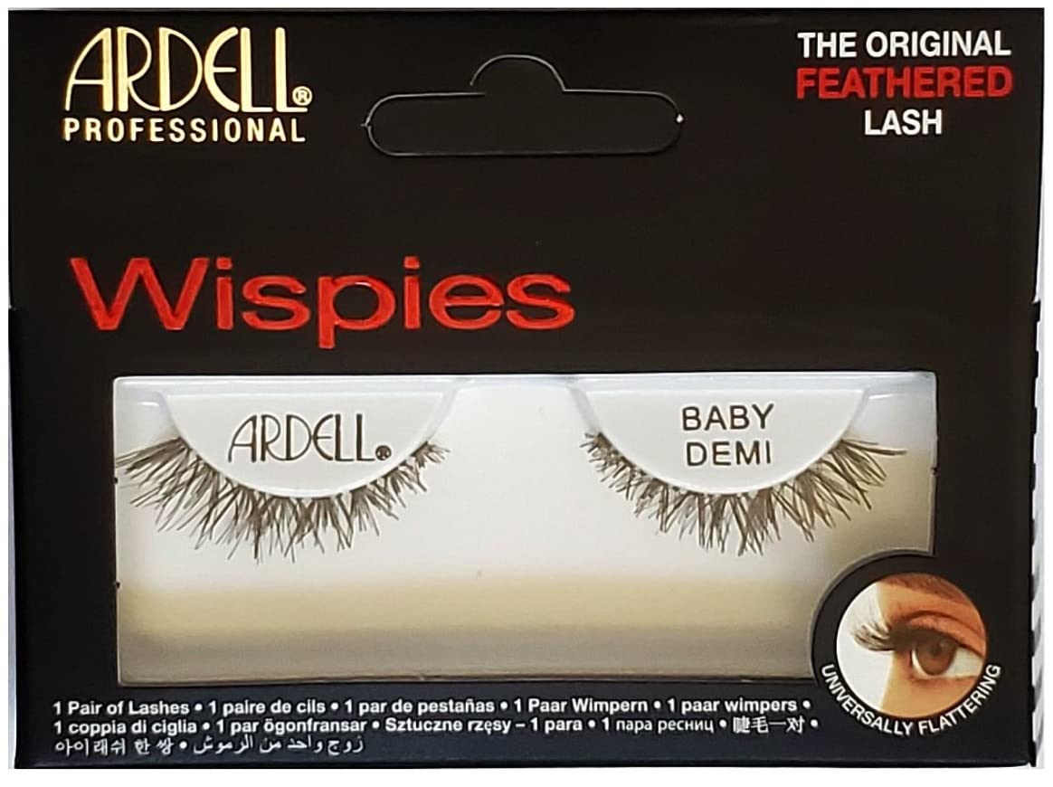 Photo 1 of (Pack of 4 Pairs) Ardell Baby Demi Wispies, Black