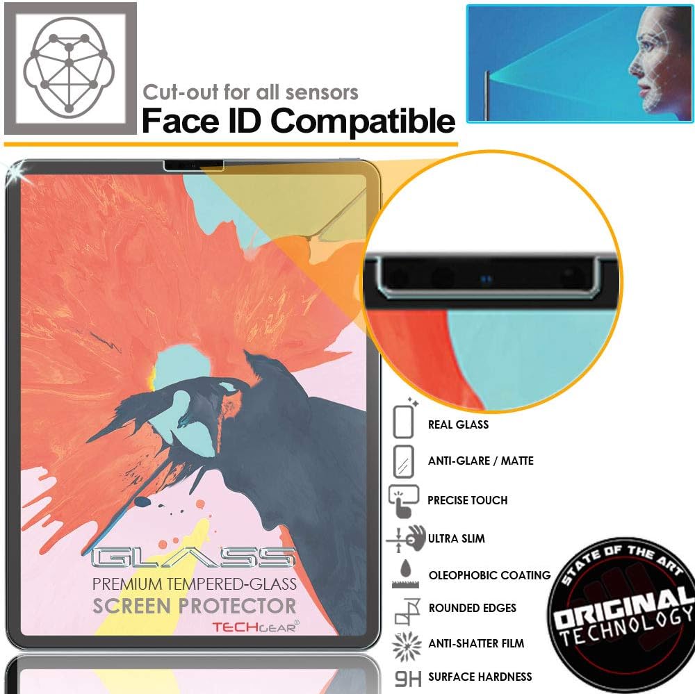TECHGEAR Anti-Glare Screen Protector for iPad Pro 12.9" 2022 2021 2020 2018 - Image 3