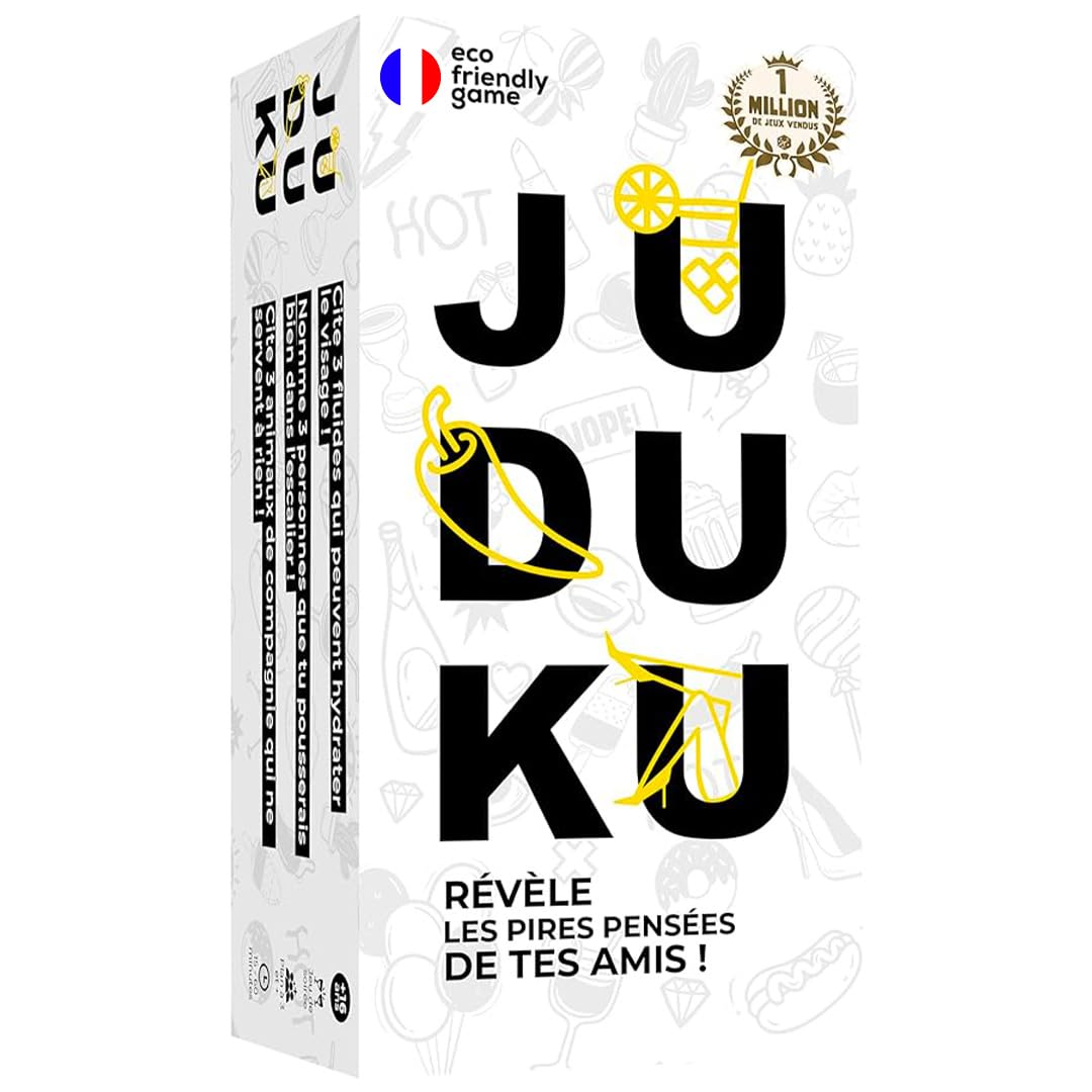 ATM Gaming JUDUKU Board Games Card Game Made in Europe - Limited Edition White - Already Over 1 Million Players - Perfect Adult Board Games, Party or EVJF
