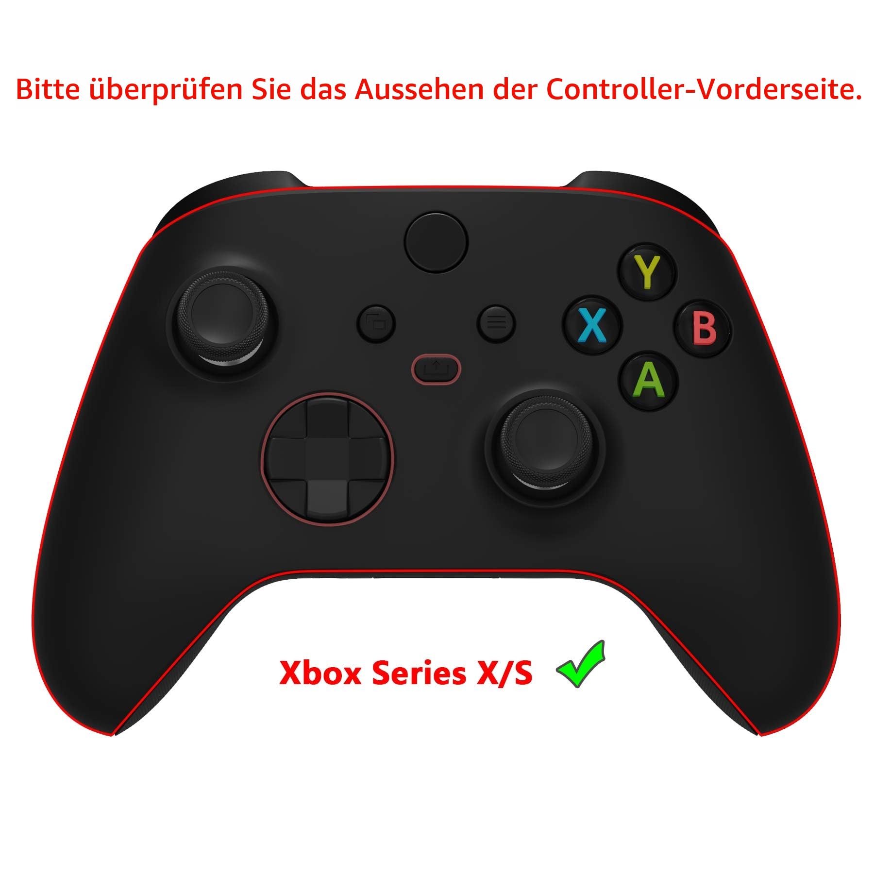 PlayVital Silikon Hülle für Xbox Series X & S Controller,Case Anti-Rutsche Schutzhülle Hülle Griffe Skin Weiches Gummi Grips für Xbox Series X & S Controller(Schwarz) 2