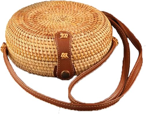 handwoven rattan bag