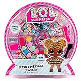 L.O.L. Surprise! Secret Message Jewelry by Horizon Group Usa, DIY Jewelry Making Craft Kit, Includes 400+ Beads & Charms, Sticker Sheets, Secret Decoder & More. Multicolored