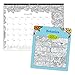Blueline DoodlePlan Desk Pad Calendar w/Coloring Pages, 22 x 17, 2018 (C2917311)