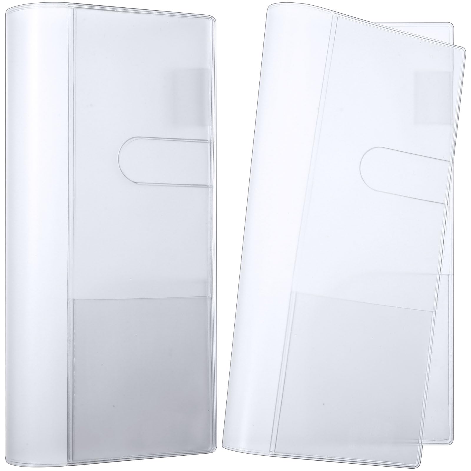 Photo 1 of Humyoun 2 Pieces Clear Plastic Cover for Weeks, 8.03 x 7.78 Inches Planner Cover Protector Transparent PVC Notebook Strong Plastic Protecting Sleeves for Books
