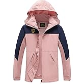 GIISAM Rain Jacket for Women, Women's Waterproof Lightweight Rain Jackets Packable Raincoat Windbreaker Coat with Hood