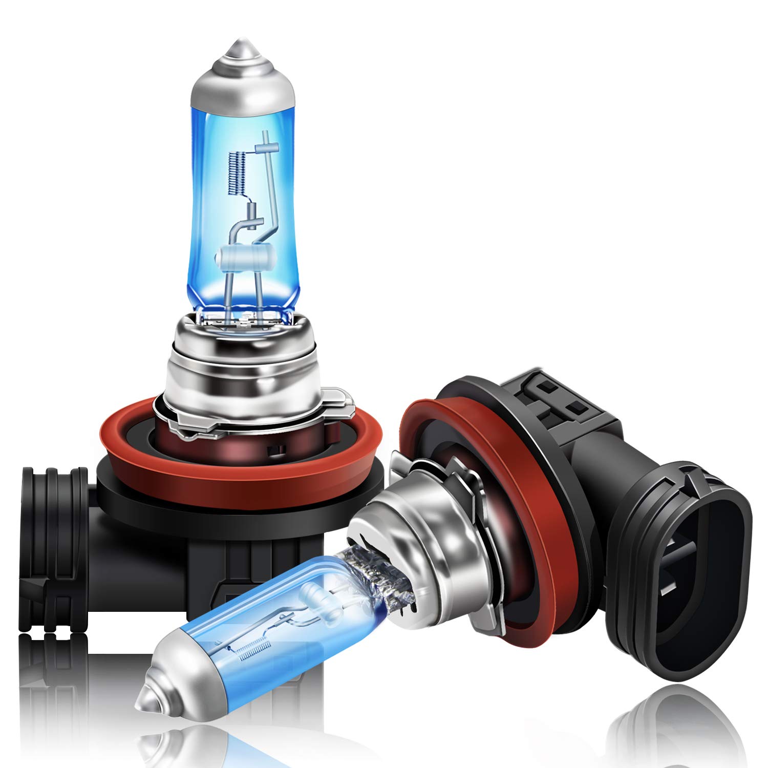 Photo 1 of DZG H16 Halogen Bulbs 12V 19W 5500K Warm White Fog Light Replacement, Pack of 2