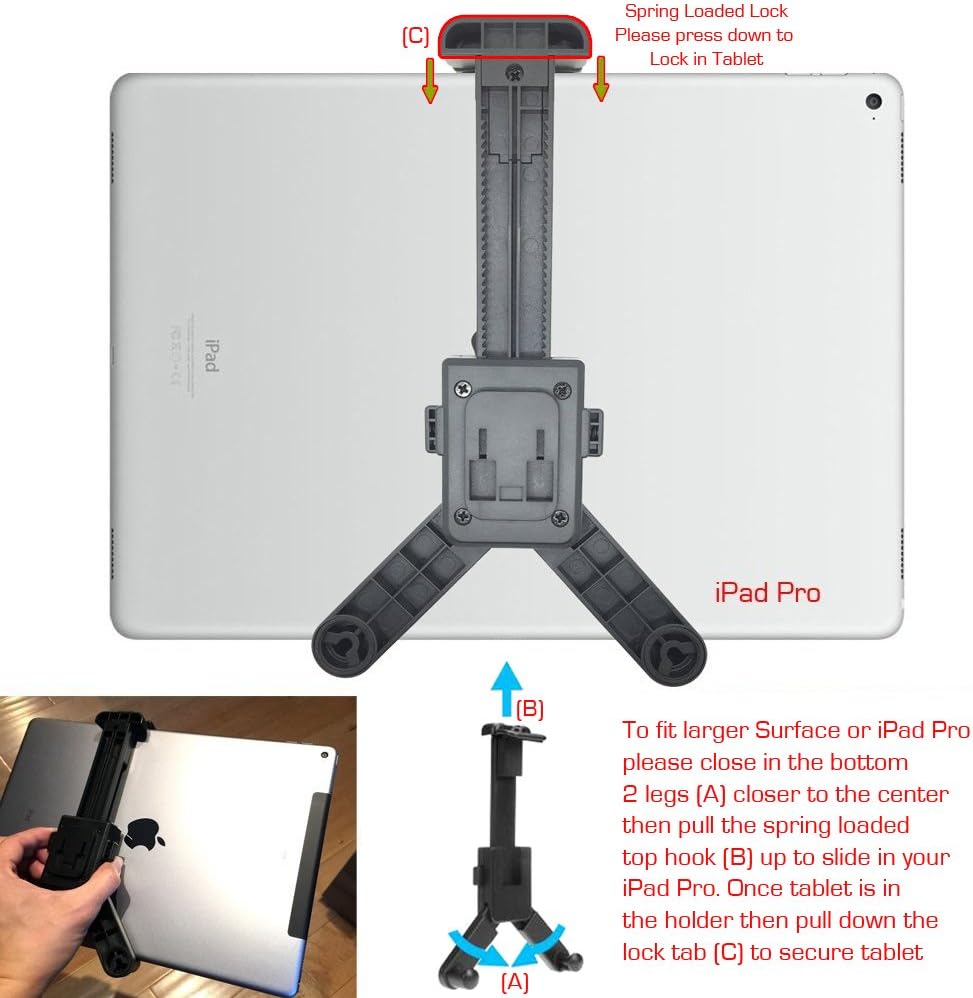 Mounts Dual Joint Rotate Adjust Pole Bar Metal C Clamp Podium Orchestra Music Mic Microphone Stand Mount For Tablet Apple Ipad Air Mini Samsung Galaxy Tab E S A Surface Iphone X 8