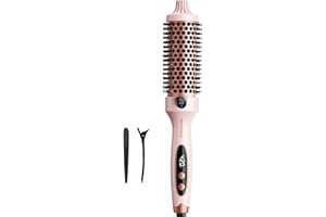 Wavytalk Thermal Brush, Blowout Boost 1.5 inch Curling Brush, Heated Round Brush for Blowout Look, Dual Voltage, Tourmaline C