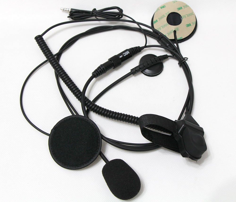 Motorcycle helmet headset with microphone Clearance