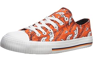 FOCO Women's NFL Team Logo Ladies Fashion Glitter Low Top Canvas Sneakers Shoes Dallas Cowboys Shoes-10/XXL