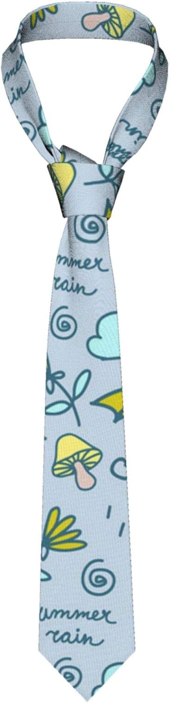 Amazon Co Jp メンズスーツネクタイ傘と雨が降る雲 おしゃれビジネス用 男性ネクタイ 結婚式 就活 卒業式 父の日プレゼント用 様々な選択可能 洗濯可 服 ファッション小物