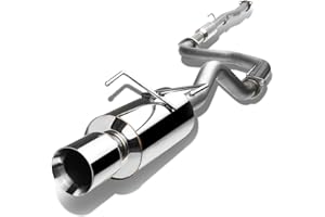 DNA MOTORING CBE-AI942GSR-NRT Stainless Steel Cat Back Exhaust System [Compatible with 94-01 Acura Integra GSR/Type-R]