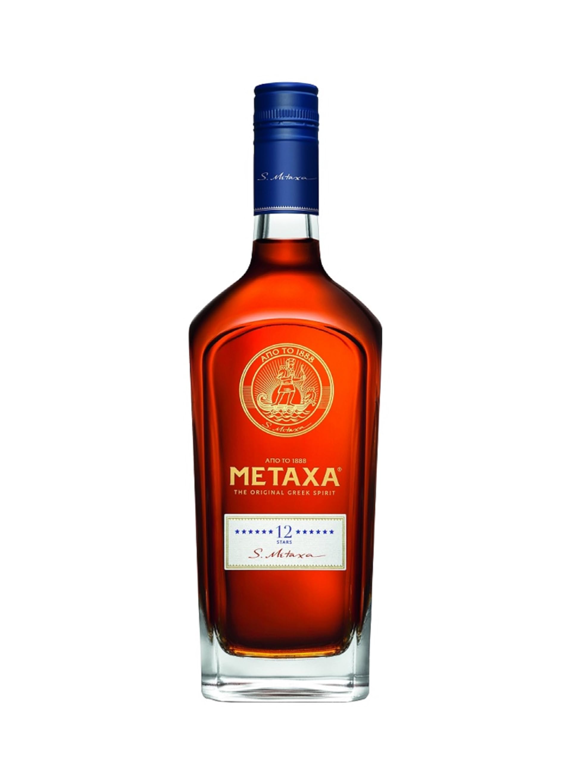 Metaxa 12 Sterne mit 40% vol. | Einzigartiger Brandy aus Griechenland (1 x 0,7l)