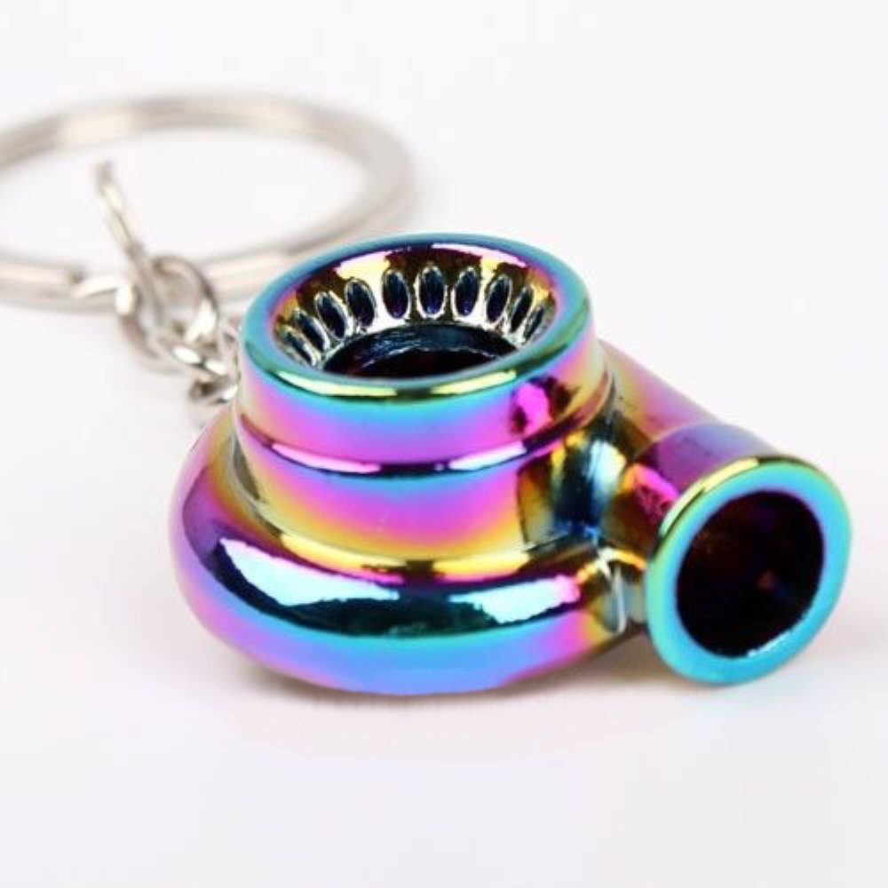 HJJ® HAMIST Spinning Turbo Keychain Keyring Turbocharger Turbine Key