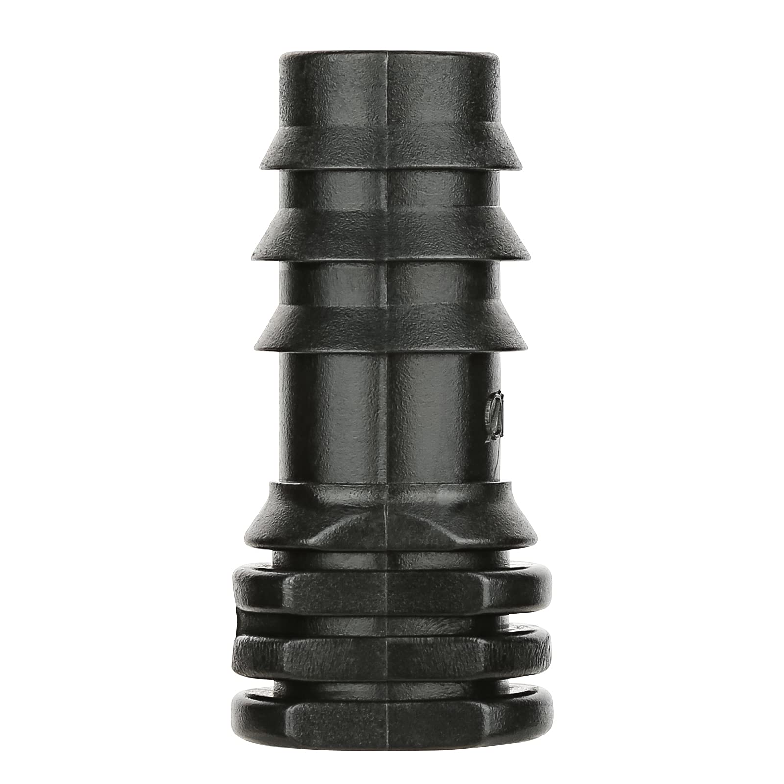 La Farah 1/2 inch Drip Irrigation Fittings, Barbed End Plug Connector Fit 1/2" Irrigation Tubing (0.52" ID x 0.65" OD), End Cap Plastic Plug Nuts - Pack of 10