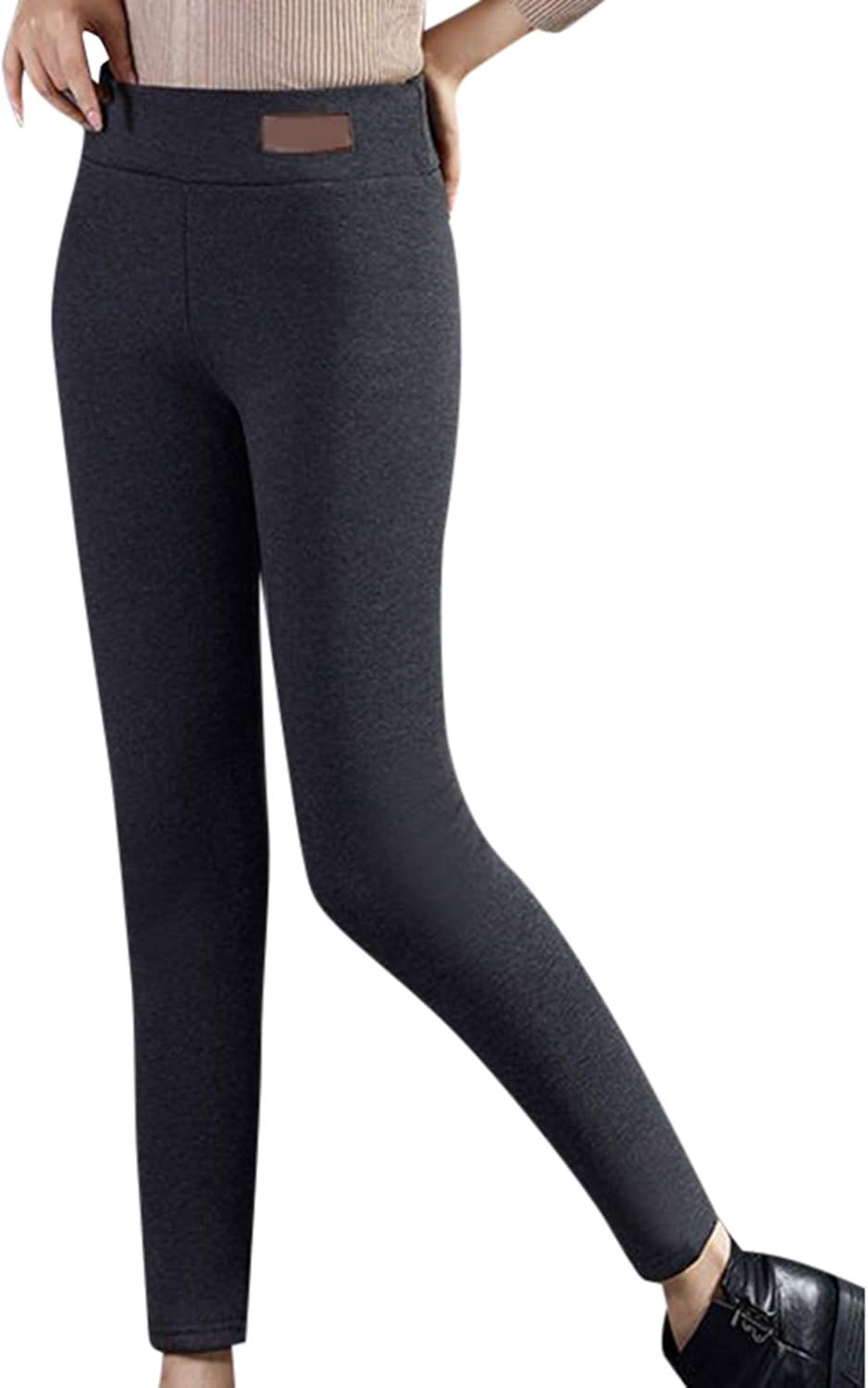 Yusea WollLeggingshose, super dick, Kaschmir, hohe Taille, warme Hose