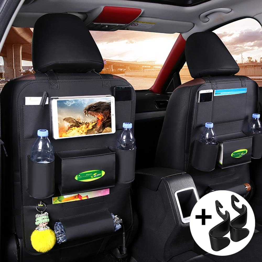 WELLSTRONG Car Backseat Organizer PU Leather Car Seat
