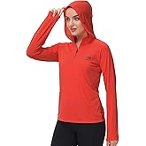 BASSDASH Women’s UPF 50+ Performance Hoodie Long Sleeve UV Fishing Hiking Shirt