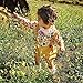 GRNSHTS Baby Girls Floral Suspenders Pant Set Long Sleeve Romper + Short Overalls (80/6-12 Months, Yellow)