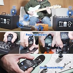 JOYO 2.4GHz Wireless Guitar System 4 Channels