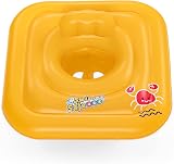 Bestway Baby Boat Inflatable 3-Ring Square Float 75x76 cm Yellow 24-36 Months view 5