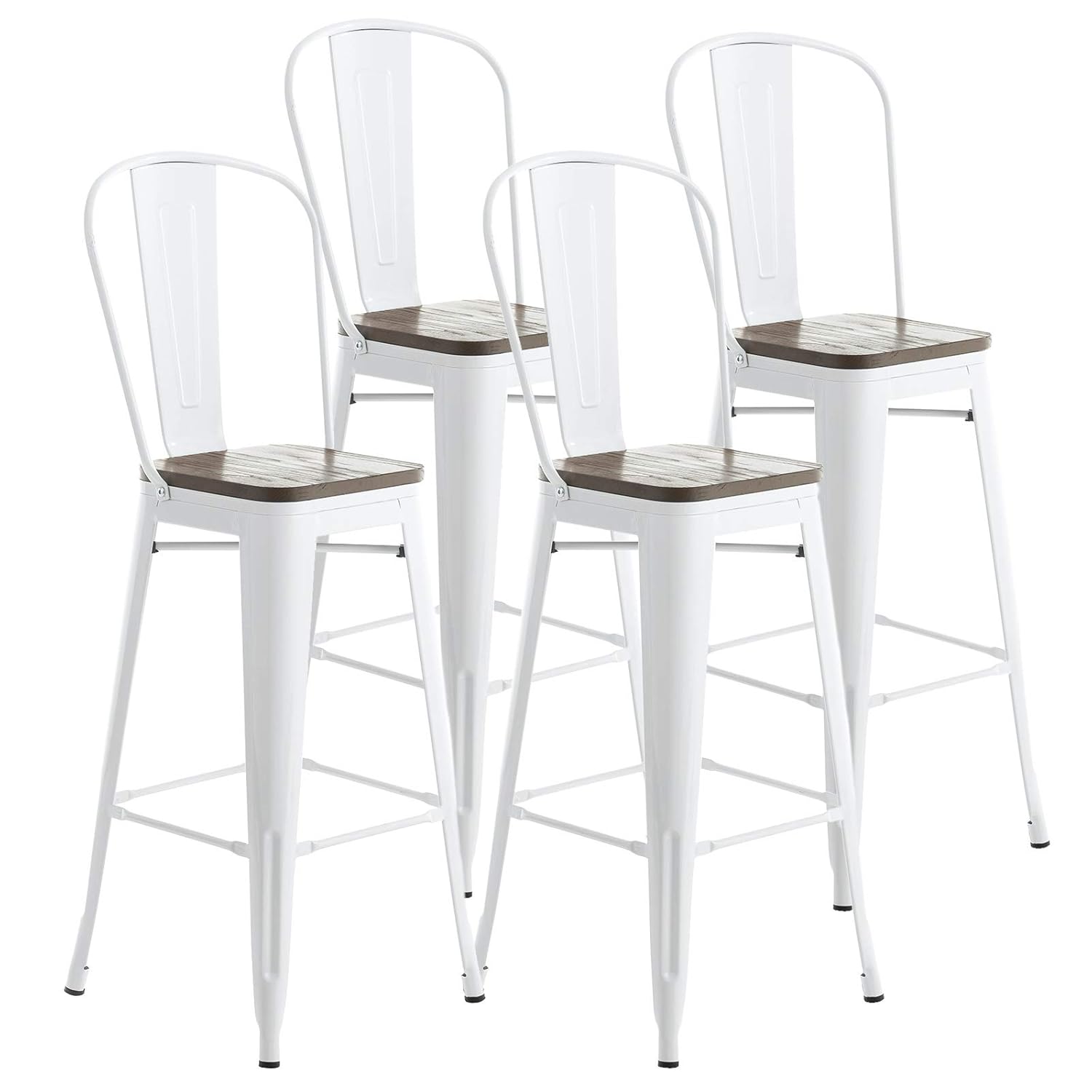 Best Modern White And Wood Bar Stool