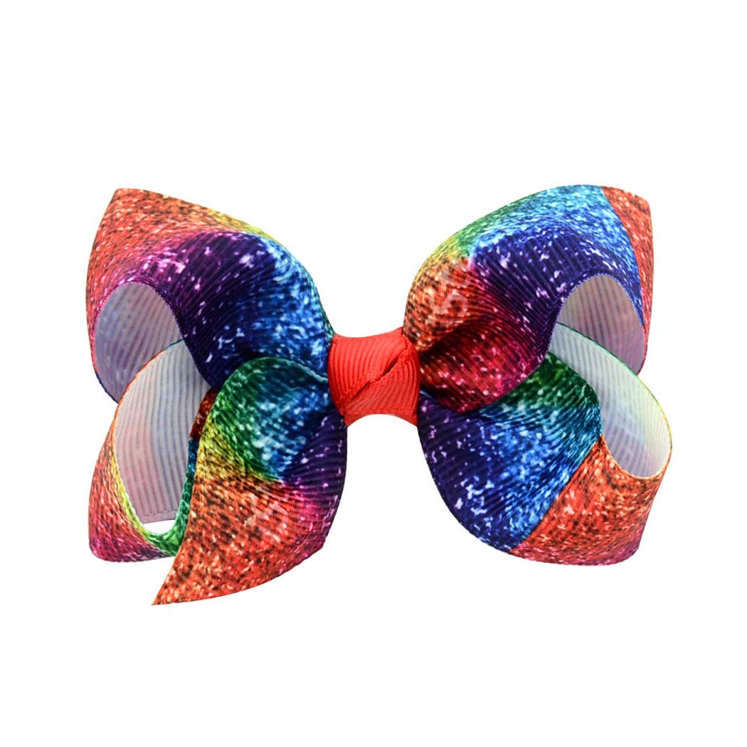 8 Pcs Ribbon Hair Clip, Hair Pins Hair Bow Hair Accessories for Babies Toddlers Teens (3inches)