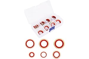 30pcs Car AC Compressor Gaskets, Leakproof AC Port Seal Washer Multi-Specification Car AC Compressor O-Ring Gasket Seals for 