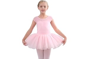 Stelle Ballet Leotards for Girls Toddler Leotard with Tutu Skirt Dance Tutu Dress (Little/Big Kid)