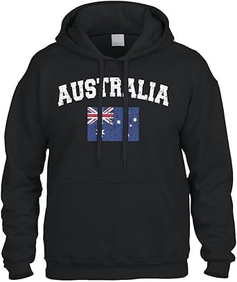 Amazon Com Cybertela Faded Distressed Australia Flag Sweatshirt