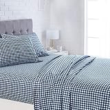 AmazonBasics Microfiber Sheet Set - King, Gingham Plaid