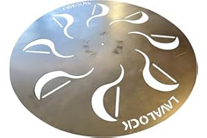 LAVALOCK FireDial Baffle Plate Heat Management System for Charcoal BBQ and Barbecue Smokers, UDS, WSM, Kettle (For 18 in. WSM)