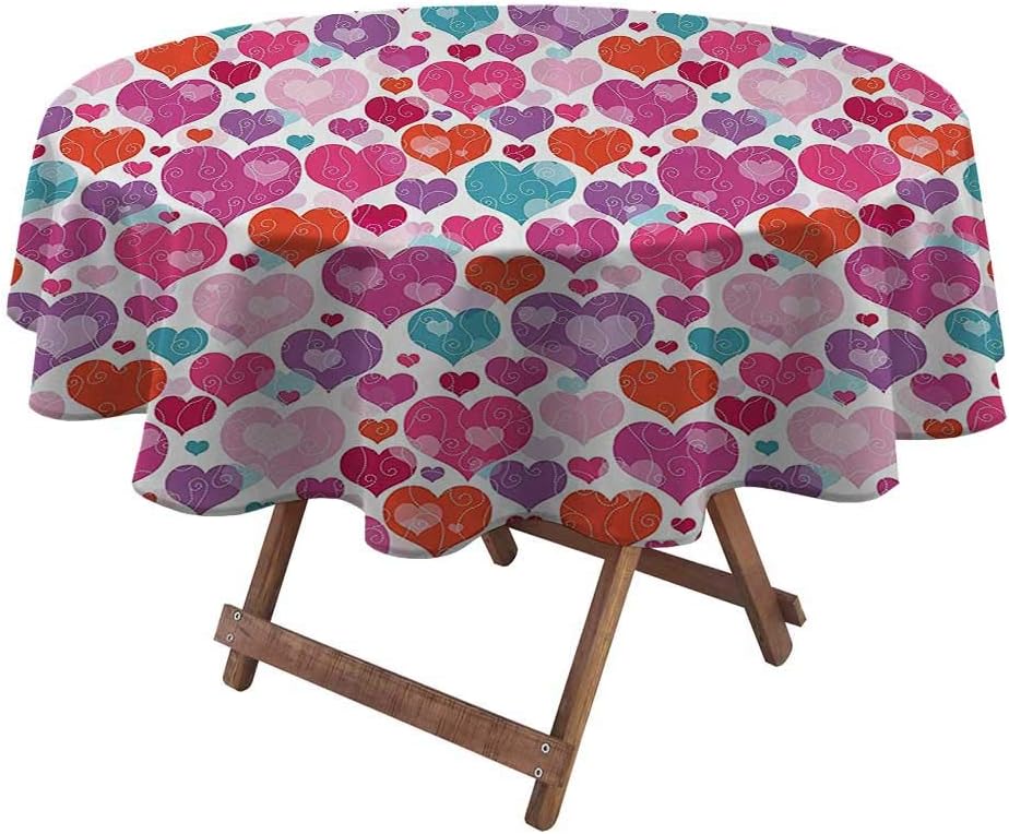 Fabric Tablecloth Valentines Day Love outdoor tablecloths Decorative