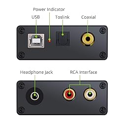 LiNKFOR USB to SPDIF Coaxial RCA and 3.5mm