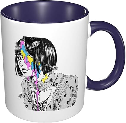 Amazon ジョジョの奇妙な冒険 ブローノ ブチャラティ マグ マグカップ コーヒーカップ かわいい セラミック 耐熱カップ セラミック ティーカップ 朝食カップ オフィスマグ おしゃれ One Size Navy Comeonu ホーム キッチン