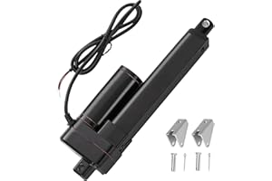 JQDML 4 Inch Stroke Linear Actuator 12V Heavy Duty 440lbs/2000N IP65 Waterproof Electric Actuator Speed 0.31"/sec with Mounting Brackets